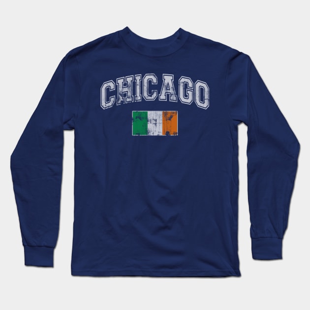 Chicago Irish St Patricks Day Long Sleeve T-Shirt by E